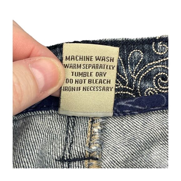 Refuge Jeans Girls 9 Blue Denim Cotton Stretch Mid-Rise Straight Leg Zip Fly - Picture 7 of 8